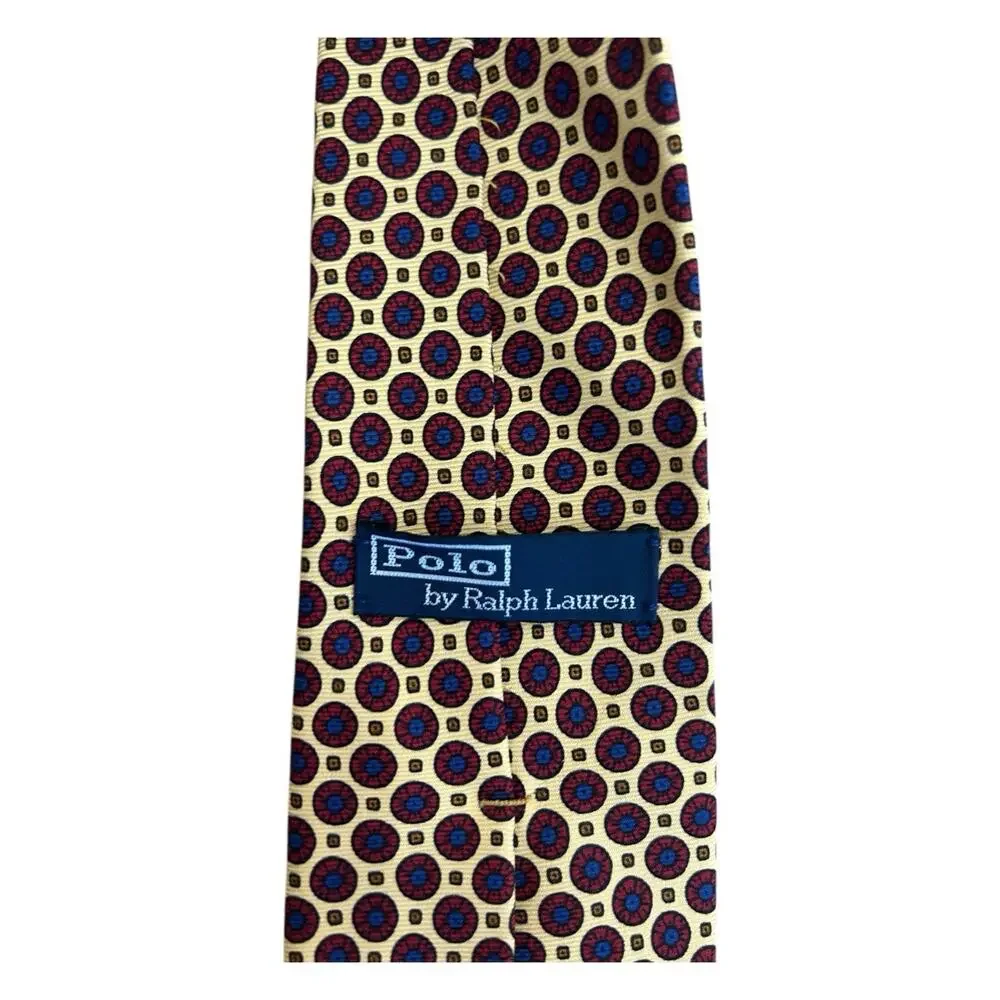 Polo Ralph Lauren LOT 2 100% Silk‎ Men's Neck Ties Made in Italy
